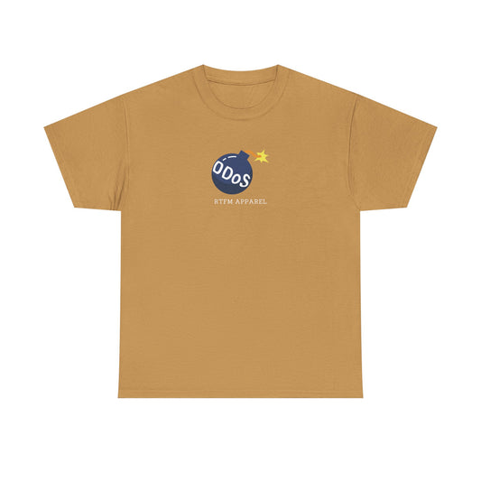 Funny DDOS Bomb Graphic T-Shirt - Cybersecurity, IT, Geek Tech Humor