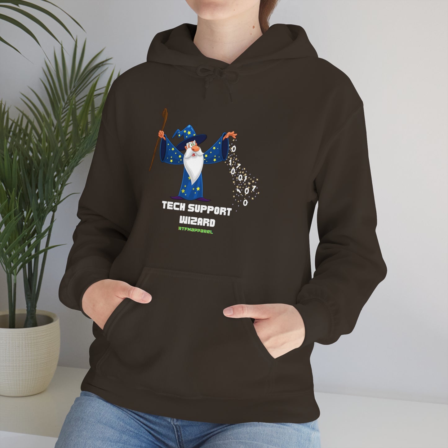 Tech Support Wizard -  Helpdesk, Sysadmin, Cloud Engineer, Architect, Azure, AWS, Network admin, Server Admin  Hoodie