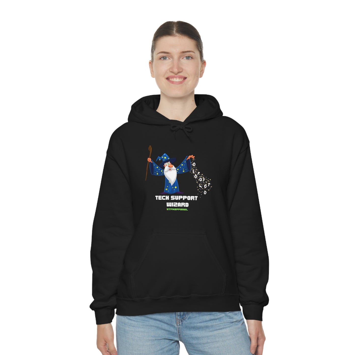 Tech Support Wizard -  Helpdesk, Sysadmin, Cloud Engineer, Architect, Azure, AWS, Network admin, Server Admin  Hoodie