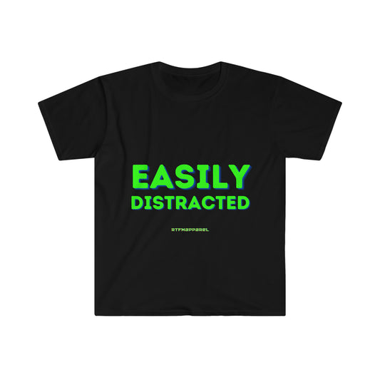 Easily Distracted - Funny, Sysadmin, Geek, Gamer, Developer, Gift T-Shirt