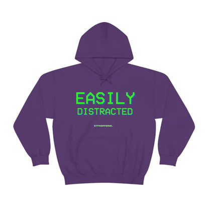 Easily Distracted - Funny, Sysadmin, Geek, Gamer, Developer, Gift Hooded Sweatshirt