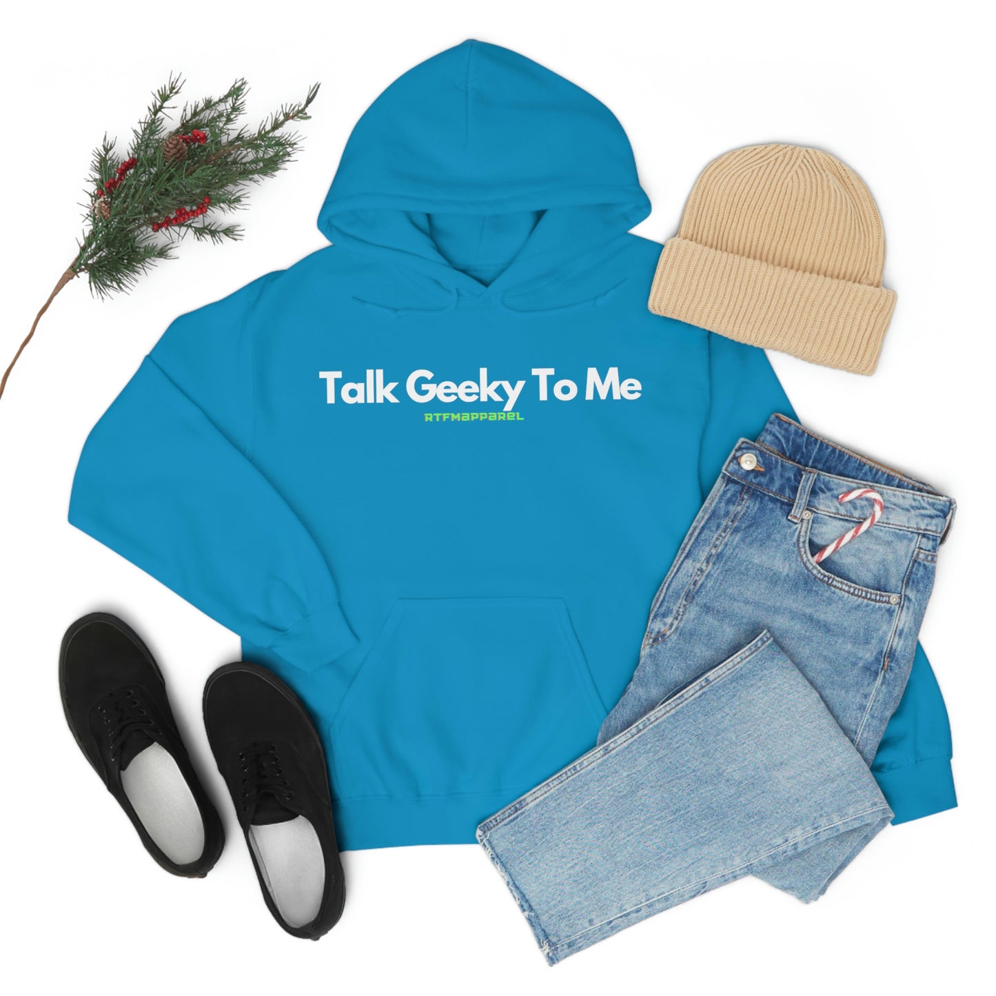 Talk Geeky to me, Funny, Sysadmin, Geek, Project Manager, Developer, Gift, Unisex Hooded Sweatshirt