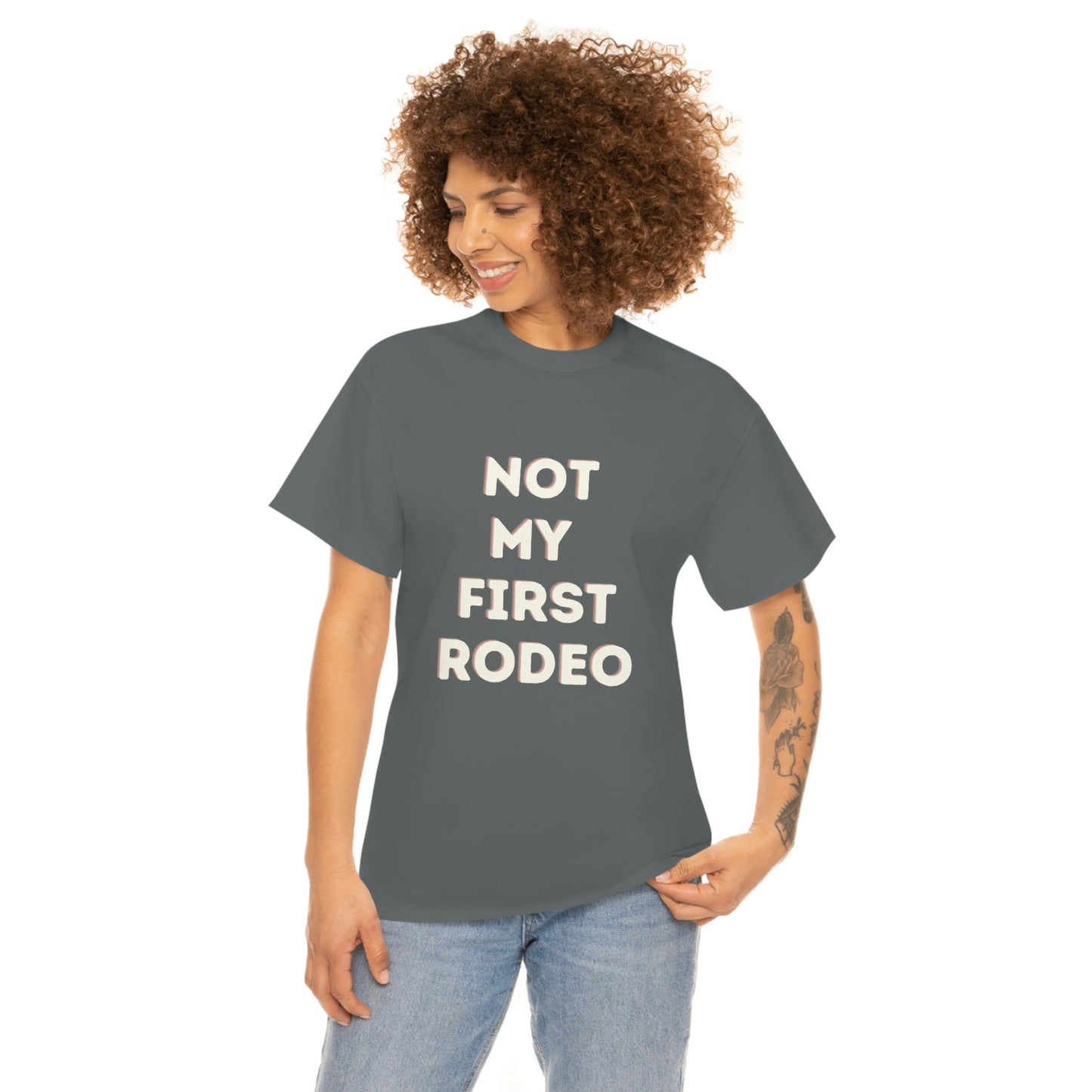 "Not My First Rodeo" Funny, Sysadmin, Geek, Gamer, Developer, Gift Cotton Tee