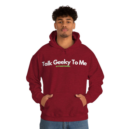 Talk Geeky to me, Funny, Sysadmin, Geek, Project Manager, Developer, Gift, Unisex Hooded Sweatshirt