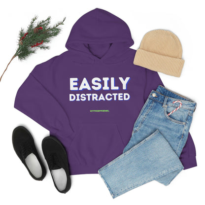 Easily Distracted - Funny, Sysadmin, Geek, Gamer, Developer, Gift Hooded Sweatshirt