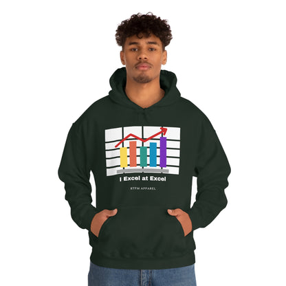 Excel Hoodie: I Excel at Excel, office humour, spreadsheets