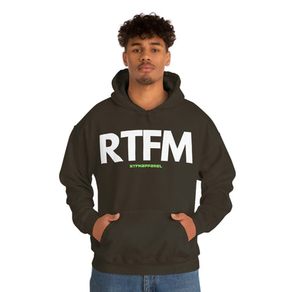 RTFM, Read the Manual, unny, Sysadmin, Geek, Project Manager, Developer, Gift, Unisex Hooded Sweatshirt
