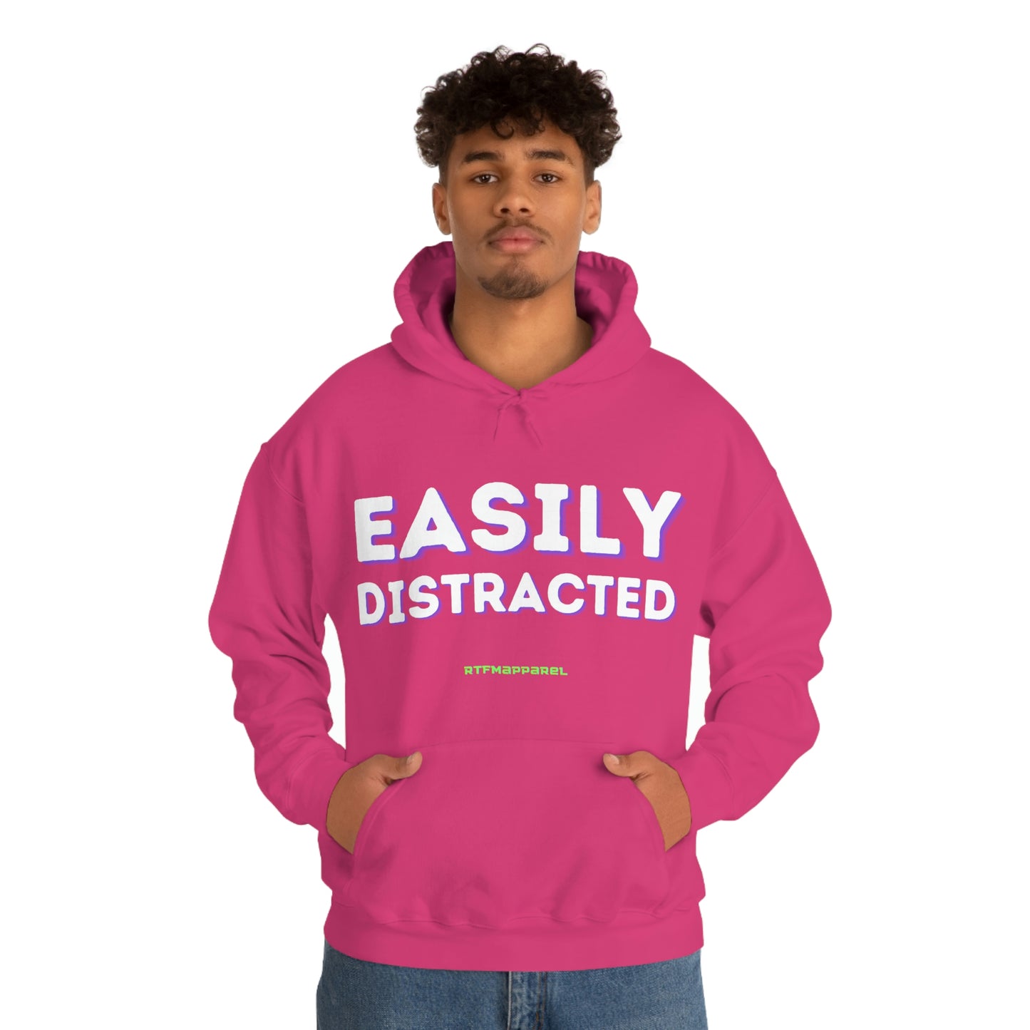 Easily Distracted - Funny, Sysadmin, Geek, Gamer, Developer, Gift Hooded Sweatshirt