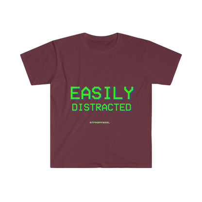 Easily Distracted - Funny, Sysadmin, Geek, Gamer, Developer, Gift T-Shirt