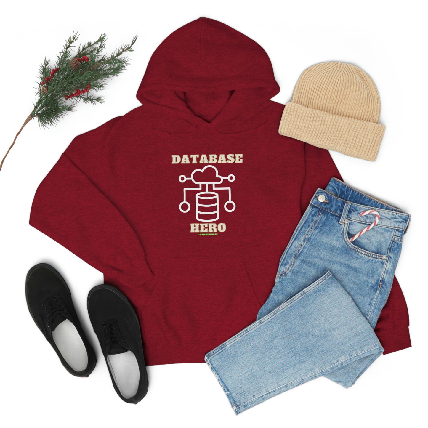 Database Hero - Funny DBA, SQL, Data Science Hoodie