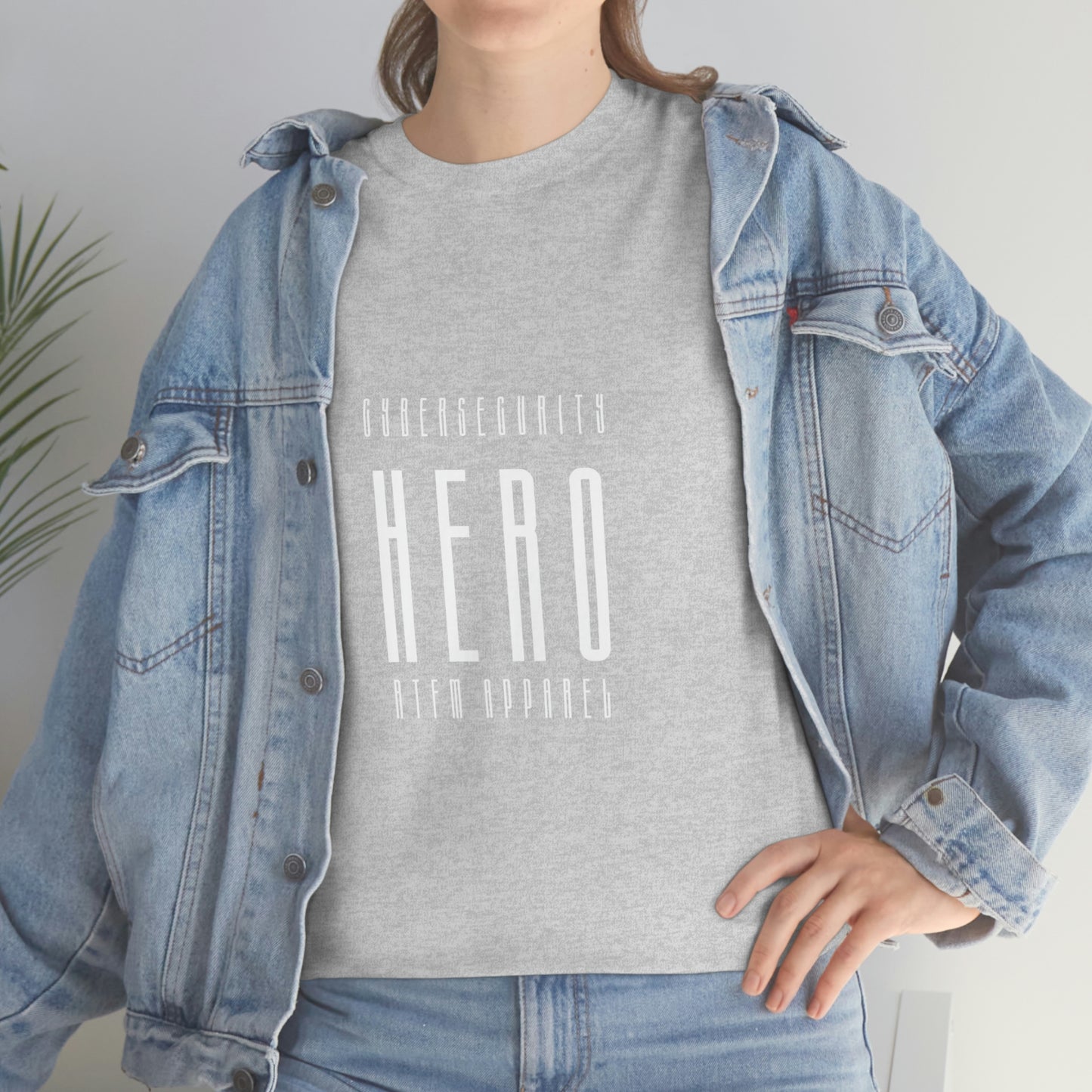 Cyber Security Hero - Unisex Heavy Cotton Tee - Funny, Humor, Perfect Gift