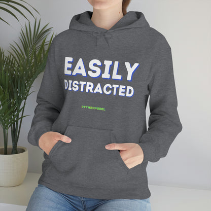 Easily Distracted - Funny, Sysadmin, Geek, Gamer, Developer, Gift Hooded Sweatshirt