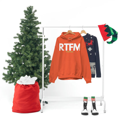 RTFM, Read the Manual, unny, Sysadmin, Geek, Project Manager, Developer, Gift, Unisex Hooded Sweatshirt