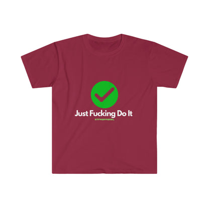 JFDI, Just do it, Funny, Sysadmin, Geek, Project Manager, Explicit, Developer, Gift Unisex Softstyle T-Shirt