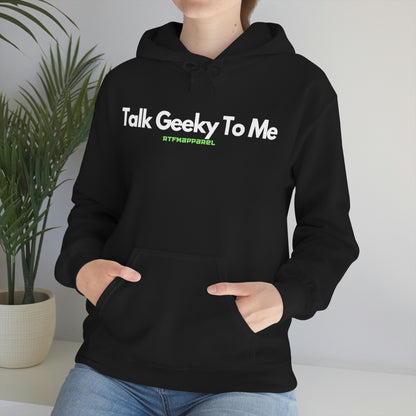 Talk Geeky to me, Funny, Sysadmin, Geek, Project Manager, Developer, Gift, Unisex Hooded Sweatshirt
