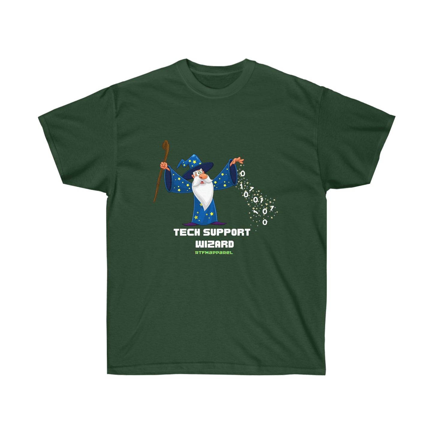Tech Support Wizard -  Helpdesk, Sysadmin, Cloud Engineer, Architect, Azure, AWS, Network admin, Server Admin Funny Tshirt