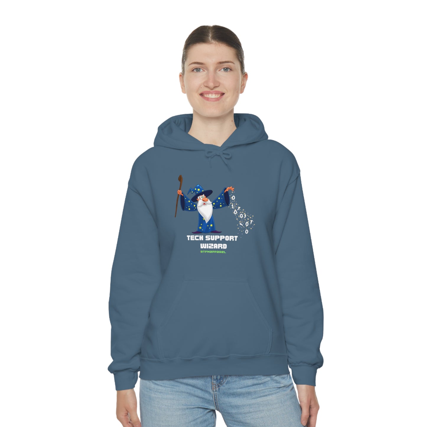 Tech Support Wizard -  Helpdesk, Sysadmin, Cloud Engineer, Architect, Azure, AWS, Network admin, Server Admin  Hoodie