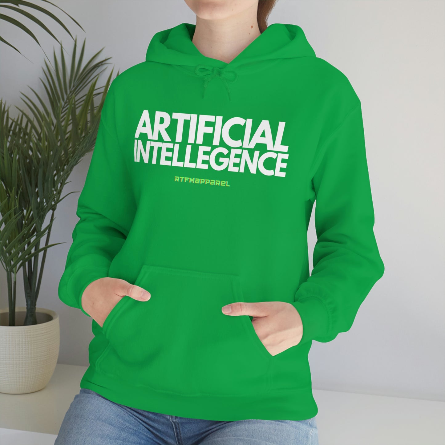 Artificial Intellegence, AI, Funny , Sysadmin, Geek, Project Manager, Developer, Gift, Unisex Hooded Sweatshirt
