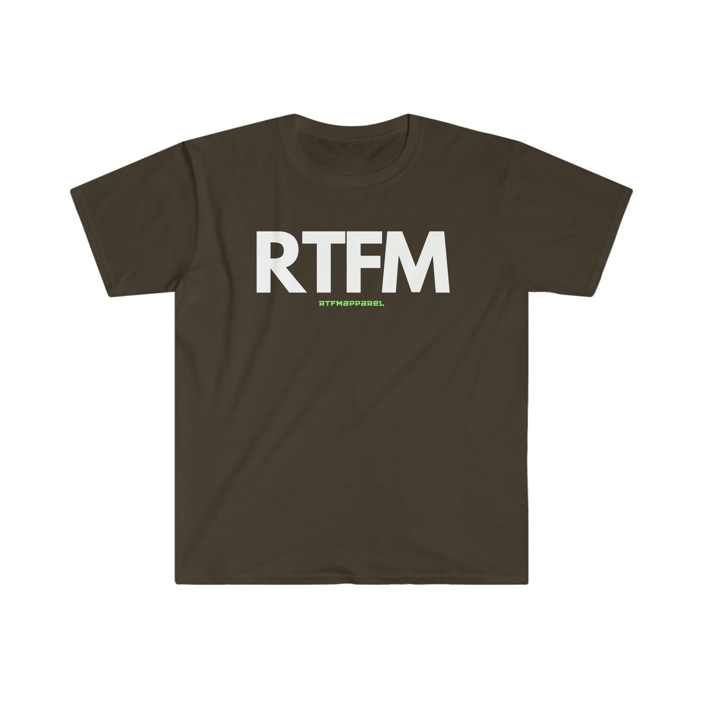 RTFM, Read the Manual, Funny, Sysadmin, Geek, Project Manager, Developer, Gift Unisex Softstyle T-Shirt