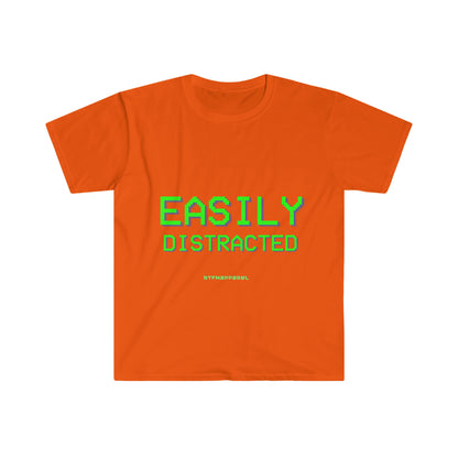 Easily Distracted - Funny, Sysadmin, Geek, Gamer, Developer, Gift T-Shirt