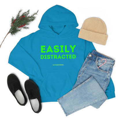 Easily Distracted - Funny, Sysadmin, Geek, Gamer, Developer, Gift Hooded Sweatshirt