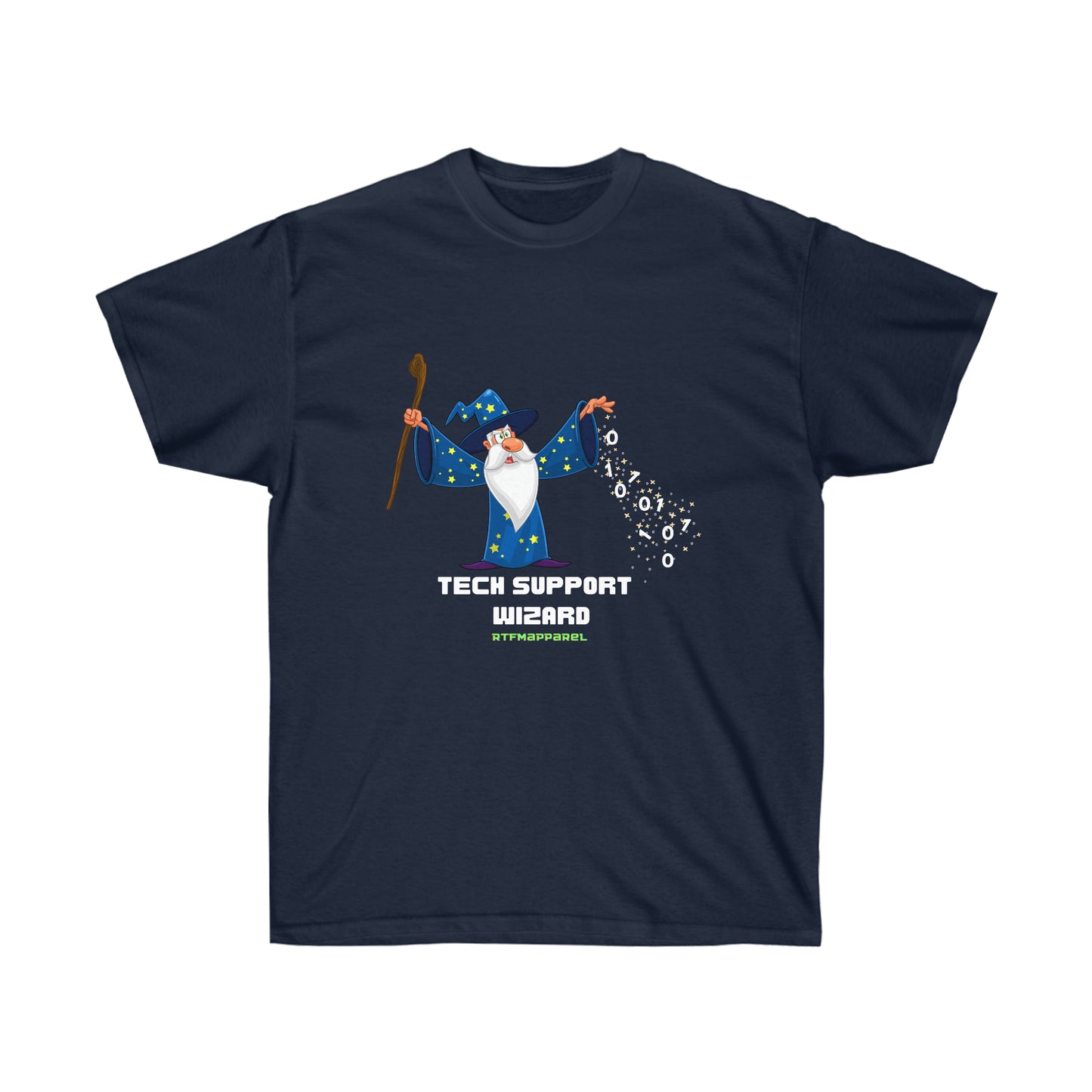 Tech Support Wizard -  Helpdesk, Sysadmin, Cloud Engineer, Architect, Azure, AWS, Network admin, Server Admin Funny Tshirt
