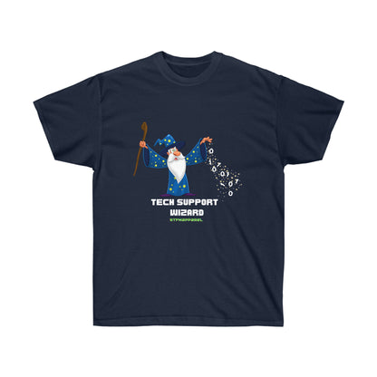 Tech Support Wizard -  Helpdesk, Sysadmin, Cloud Engineer, Architect, Azure, AWS, Network admin, Server Admin Funny Tshirt