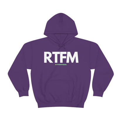 RTFM, Read the Manual, unny, Sysadmin, Geek, Project Manager, Developer, Gift, Unisex Hooded Sweatshirt