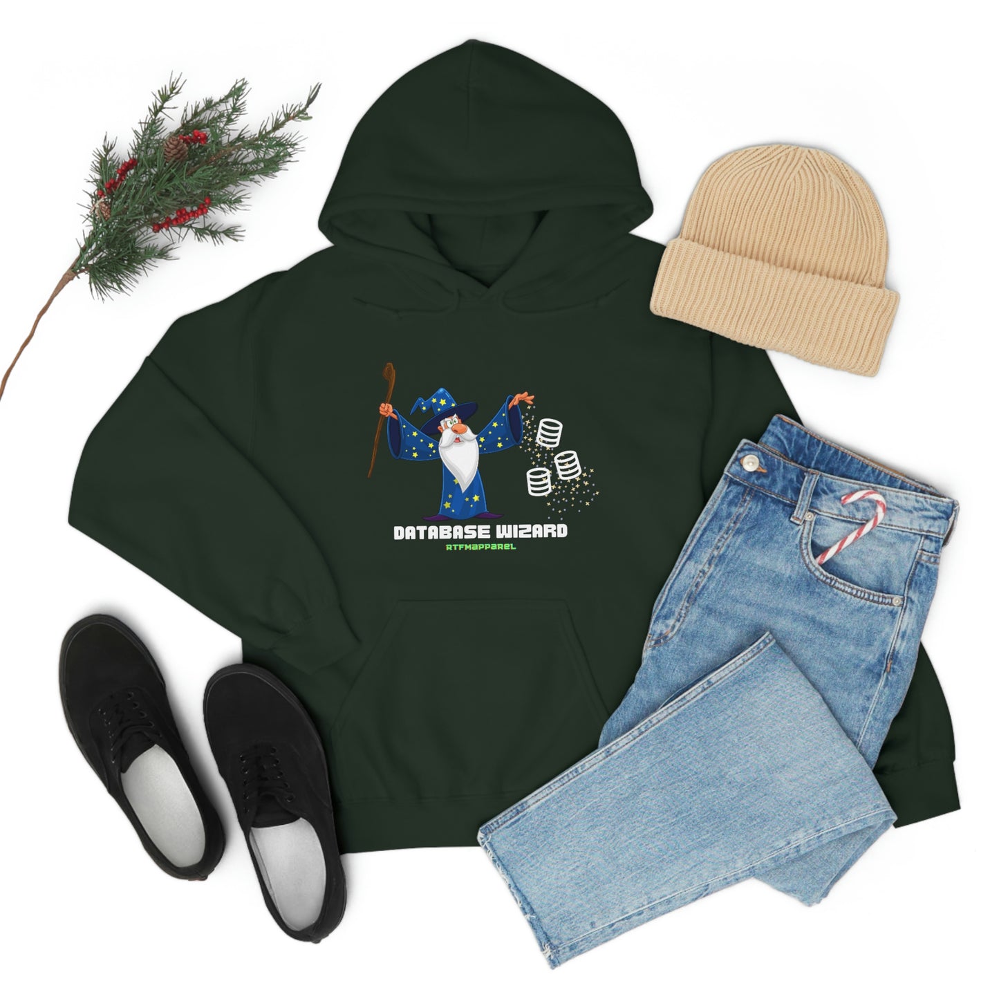 Database Wizard - SQL DBA Sysadmin Data Science Hooded Sweatshirt
