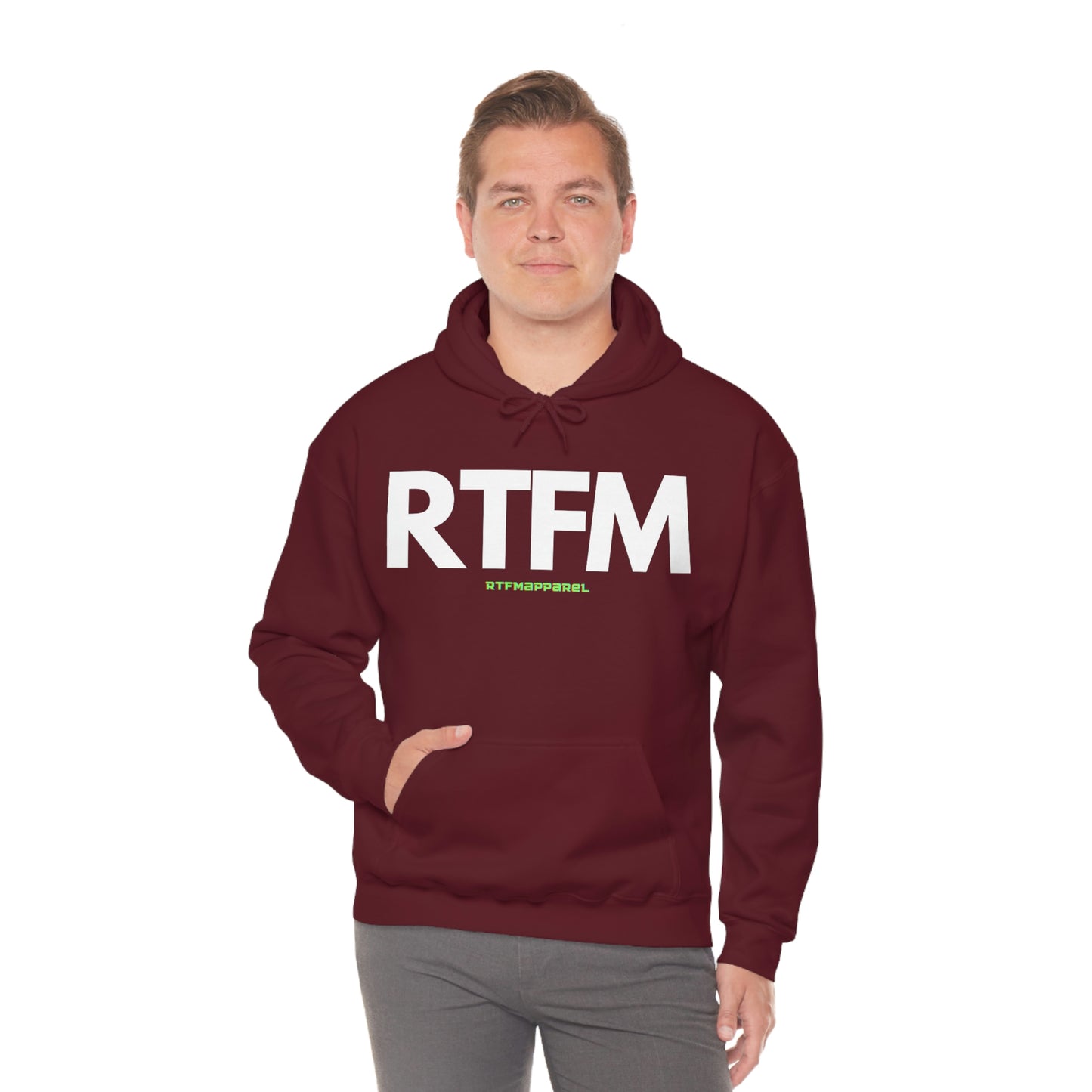 RTFM, Read the Manual, unny, Sysadmin, Geek, Project Manager, Developer, Gift, Unisex Hooded Sweatshirt