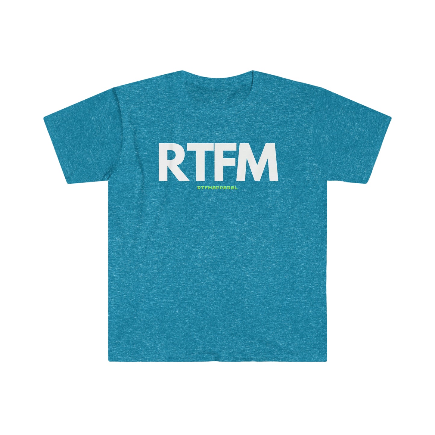 RTFM, Read the Manual, Funny, Sysadmin, Geek, Project Manager, Developer, Gift Unisex Softstyle T-Shirt