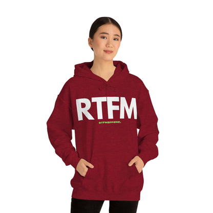 RTFM, Read the Manual, unny, Sysadmin, Geek, Project Manager, Developer, Gift, Unisex Hooded Sweatshirt