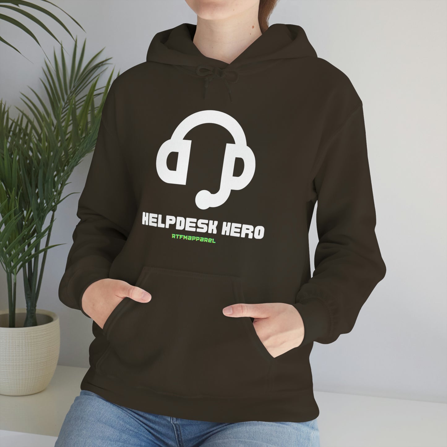 Helpdesk Hero, IT Support Funny, Sysadmin, RTFM Hoodie