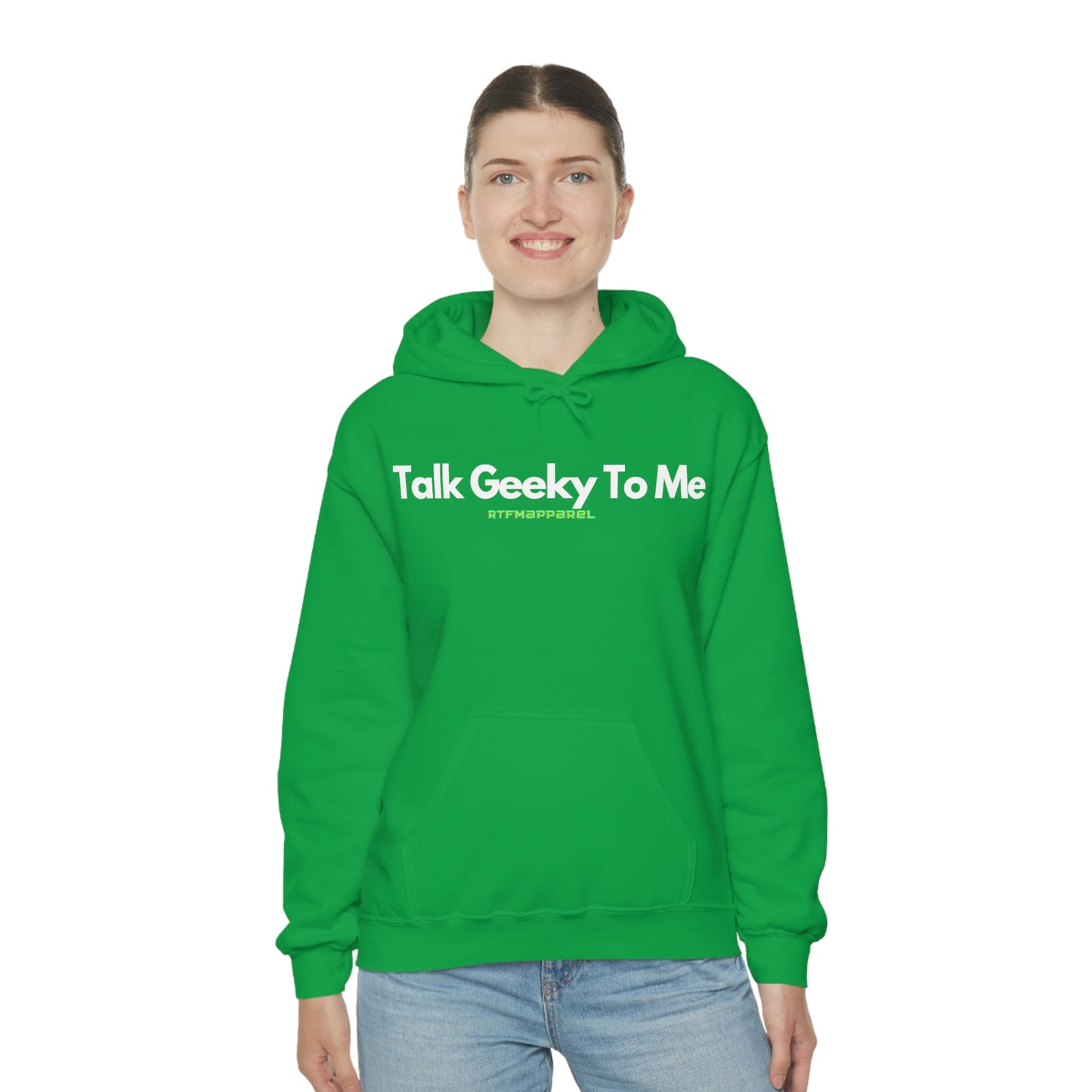 Talk Geeky to me, Funny, Sysadmin, Geek, Project Manager, Developer, Gift, Unisex Hooded Sweatshirt