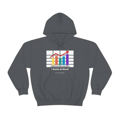 Excel Hoodie: I Excel at Excel, office humour, spreadsheets