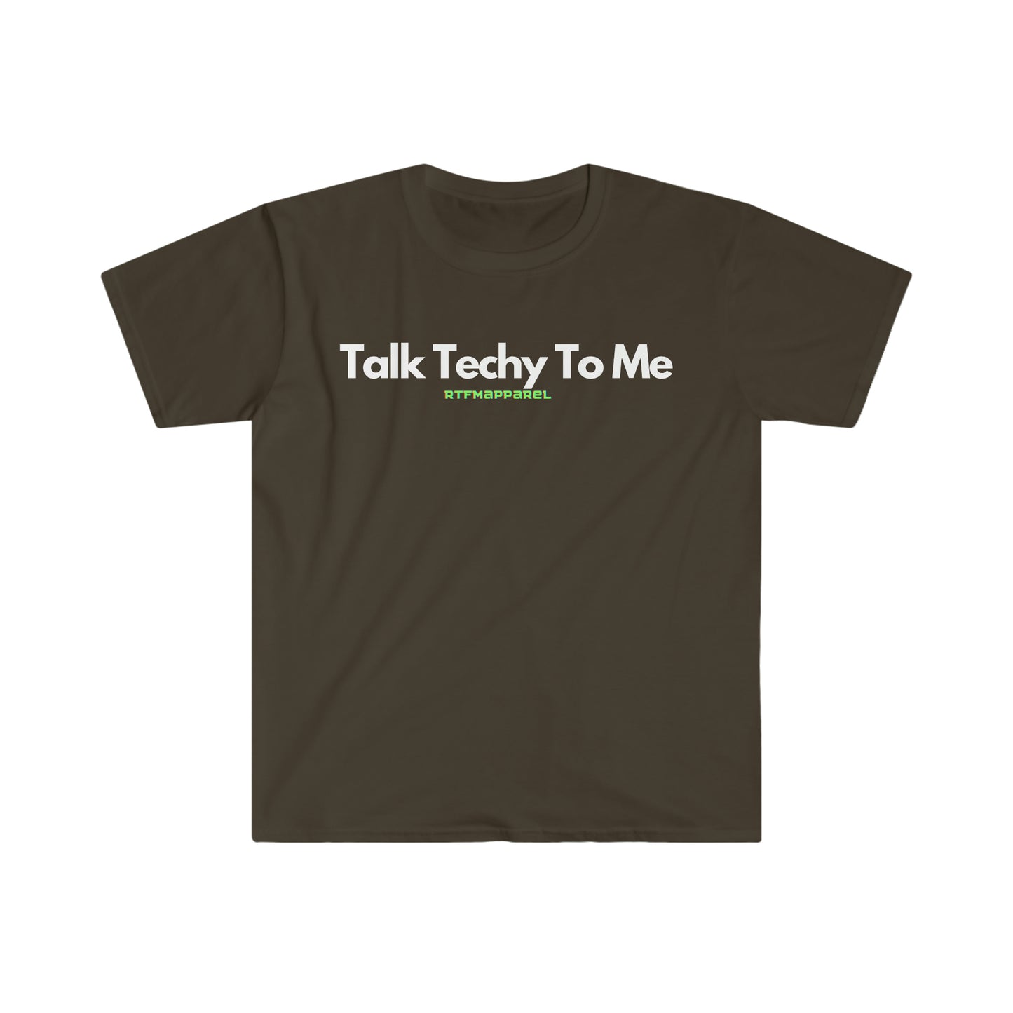 Talk Techy To Me , Funny, Sysadmin, Geek, Project Manager, Developer, Gift Unisex Softstyle T-Shirt