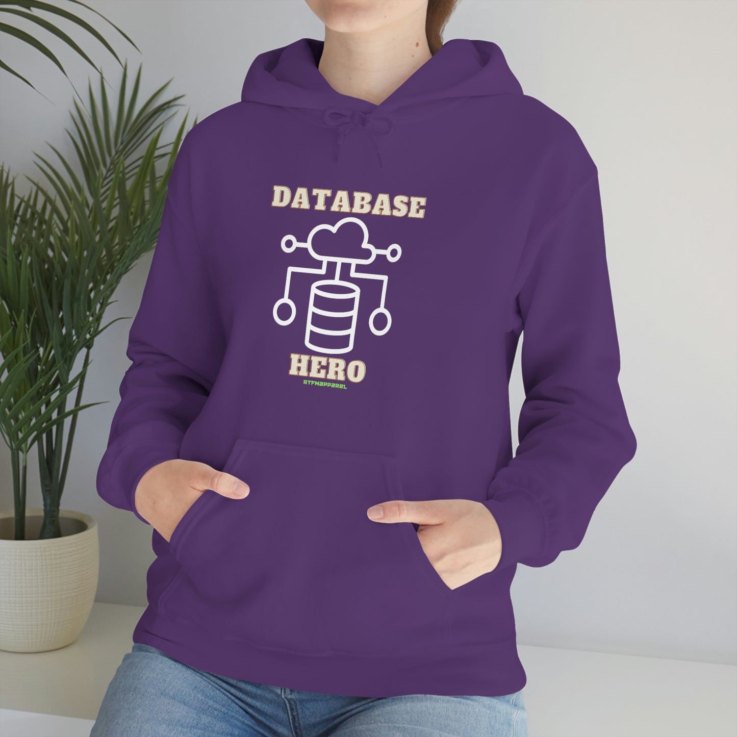 Database Hero - Funny DBA, SQL, Data Science Hoodie