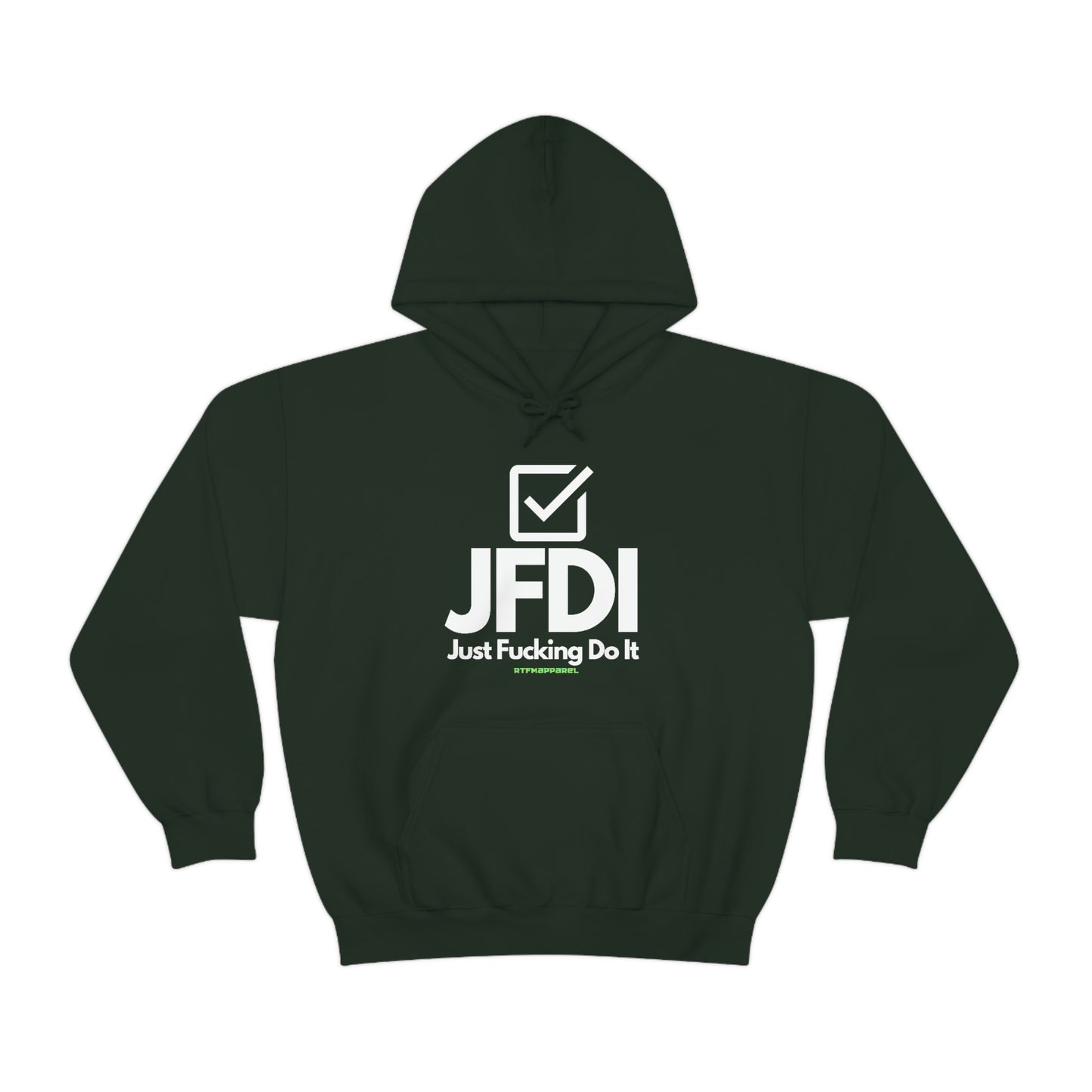 JFDI, Just do it, Funny, Sysadmin, Geek, Project Manager, Explicit, Developer, Gift, Unisex Hooded Sweatshirt