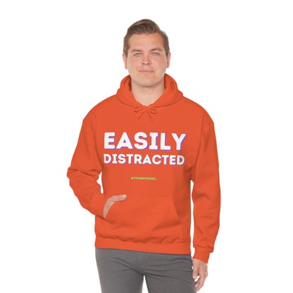 Easily Distracted - Funny, Sysadmin, Geek, Gamer, Developer, Gift Hooded Sweatshirt