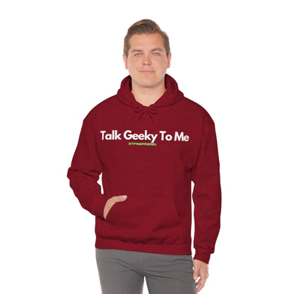 Talk Geeky to me, Funny, Sysadmin, Geek, Project Manager, Developer, Gift, Unisex Hooded Sweatshirt
