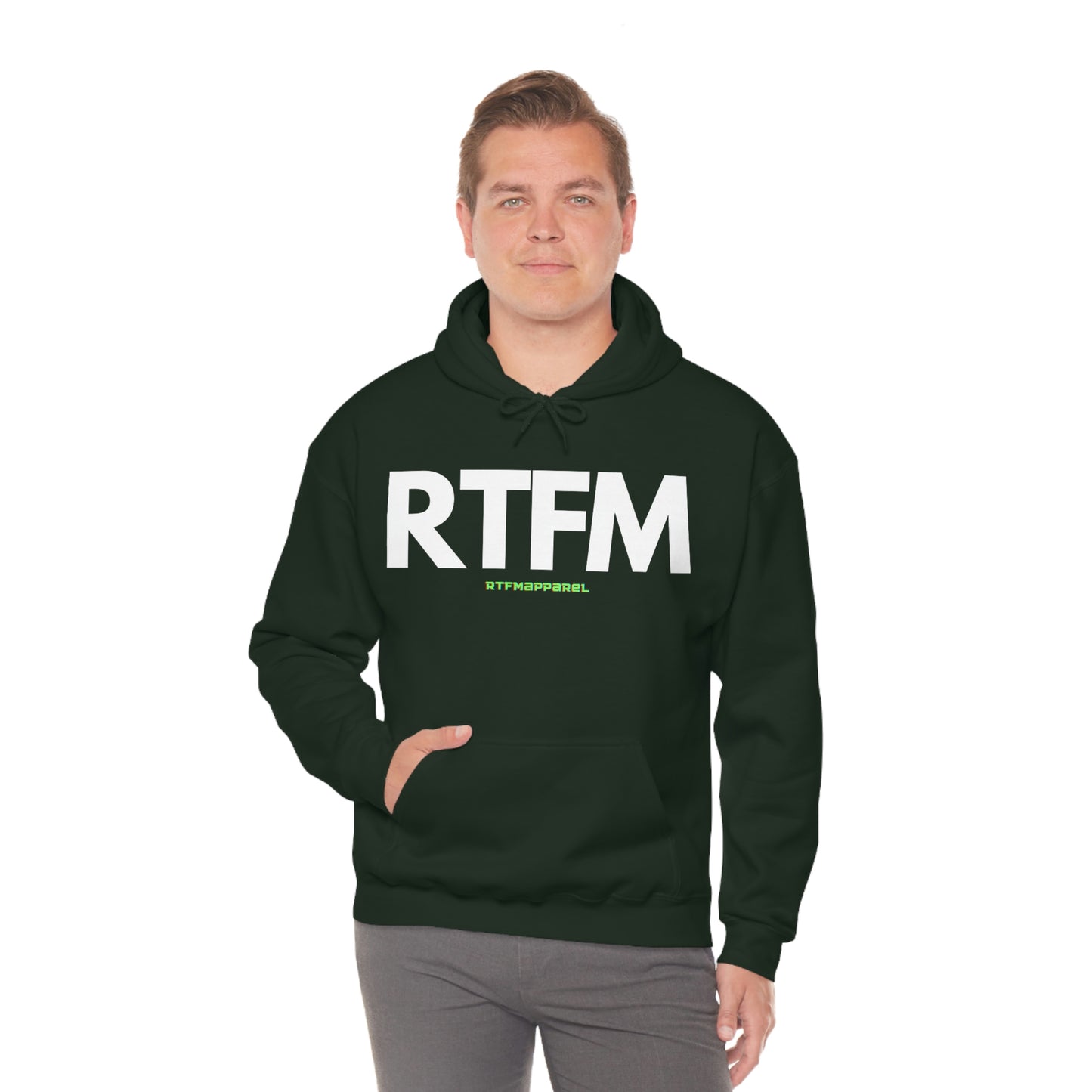 RTFM, Read the Manual, unny, Sysadmin, Geek, Project Manager, Developer, Gift, Unisex Hooded Sweatshirt