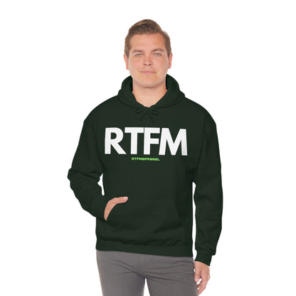 RTFM, Read the Manual, unny, Sysadmin, Geek, Project Manager, Developer, Gift, Unisex Hooded Sweatshirt
