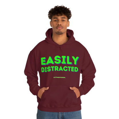 Easily Distracted - Funny, Sysadmin, Geek, Gamer, Developer, Gift Hooded Sweatshirt