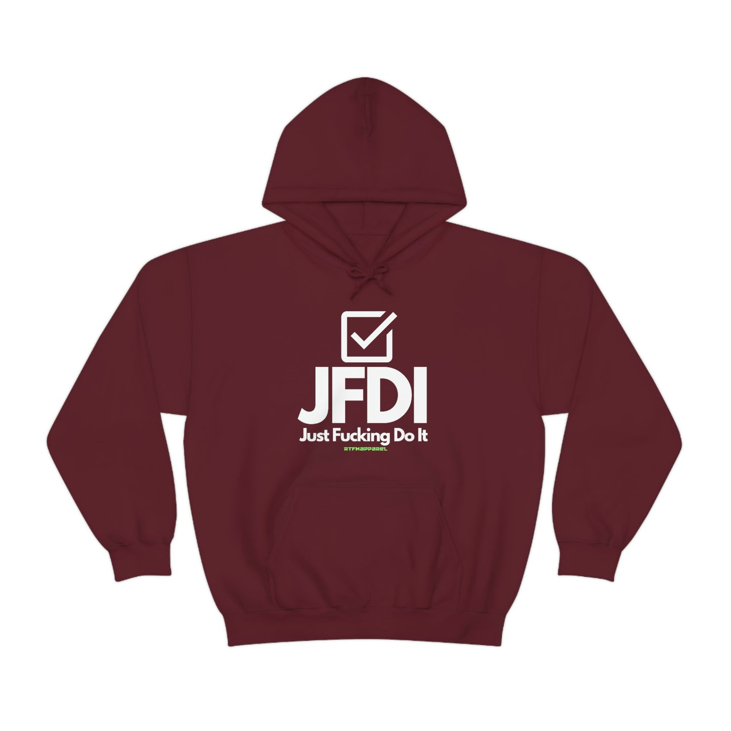 JFDI, Just do it, Funny, Sysadmin, Geek, Project Manager, Explicit, Developer, Gift, Unisex Hooded Sweatshirt