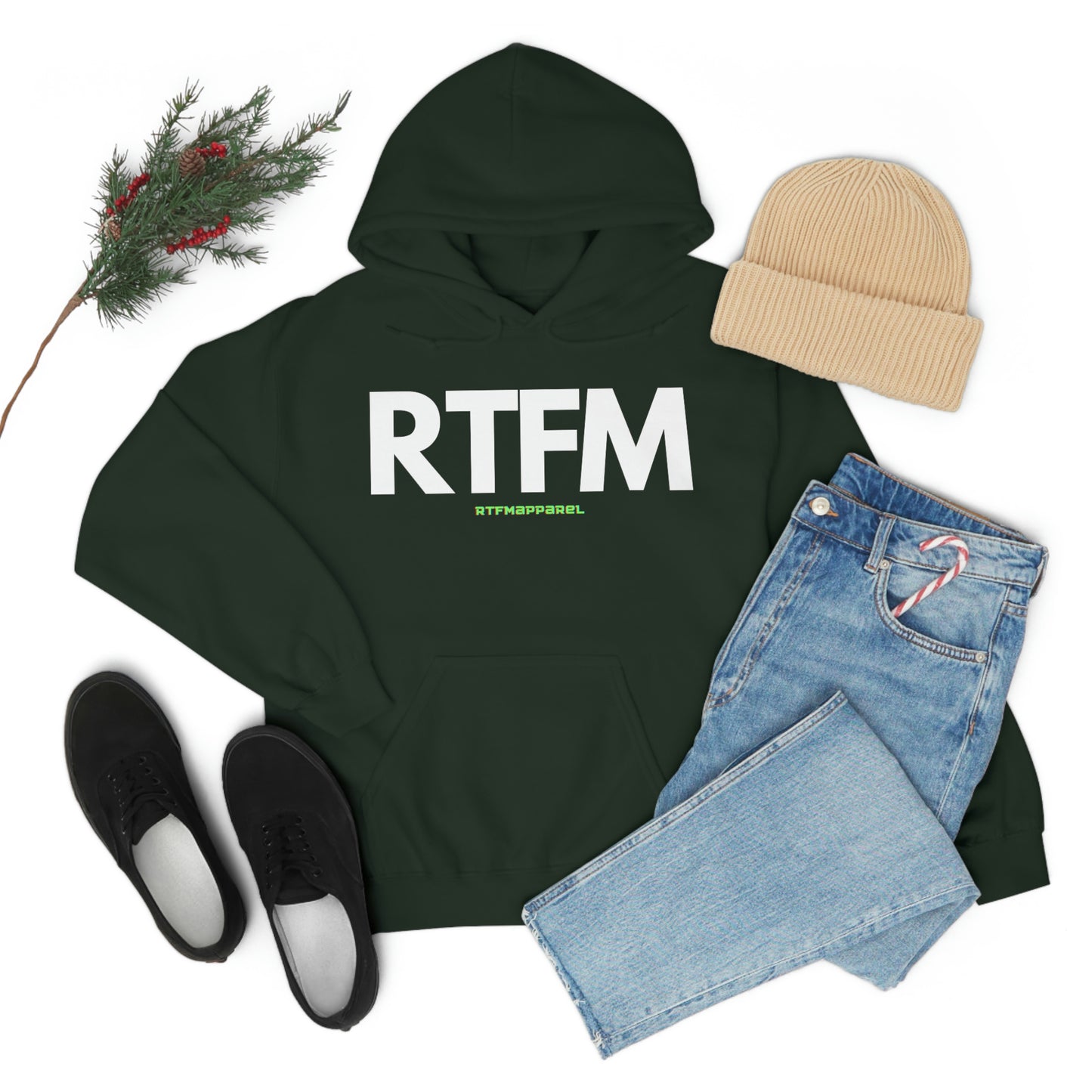 RTFM, Read the Manual, unny, Sysadmin, Geek, Project Manager, Developer, Gift, Unisex Hooded Sweatshirt