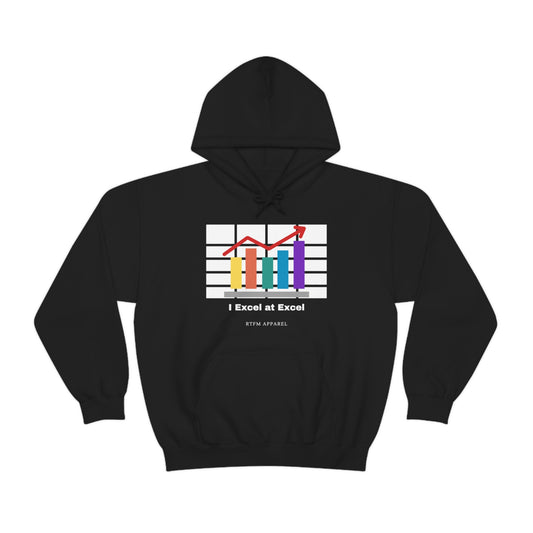 Excel Hoodie: I Excel at Excel, office humour, spreadsheets
