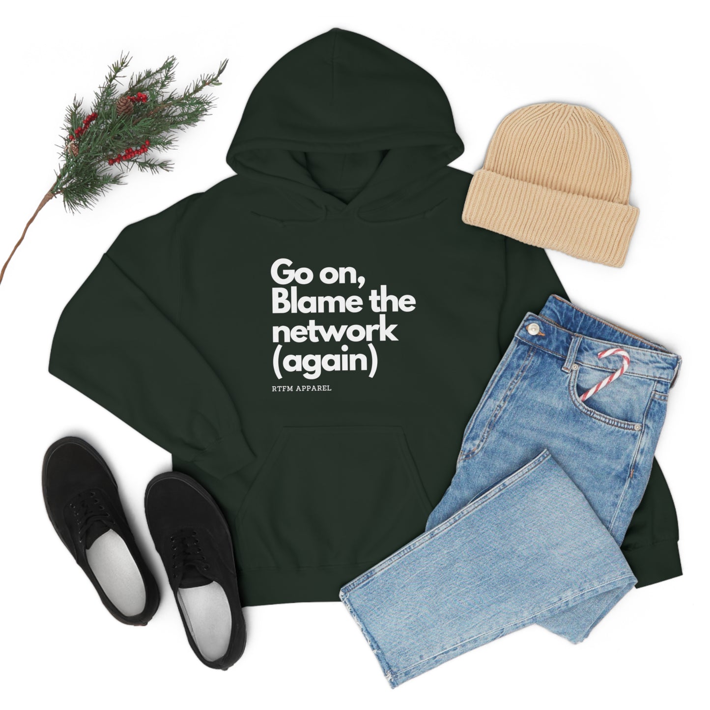 Go on, blame the network - Network Engineer, Cisco, Network, Wifi, Sysadmin, IT Support Hoodie