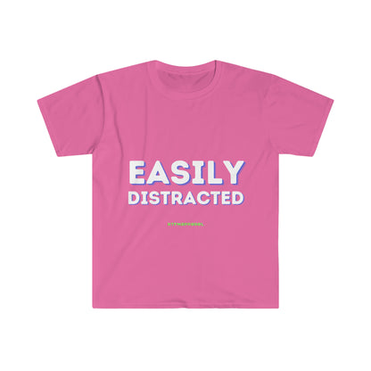 Easily Distracted - Funny, Sysadmin, Geek, Gamer, Developer, Gift T-Shirt
