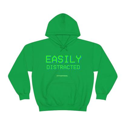 Easily Distracted - Funny, Sysadmin, Geek, Gamer, Developer, Gift Hooded Sweatshirt