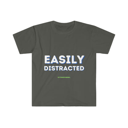Easily Distracted - Funny, Sysadmin, Geek, Gamer, Developer, Gift T-Shirt